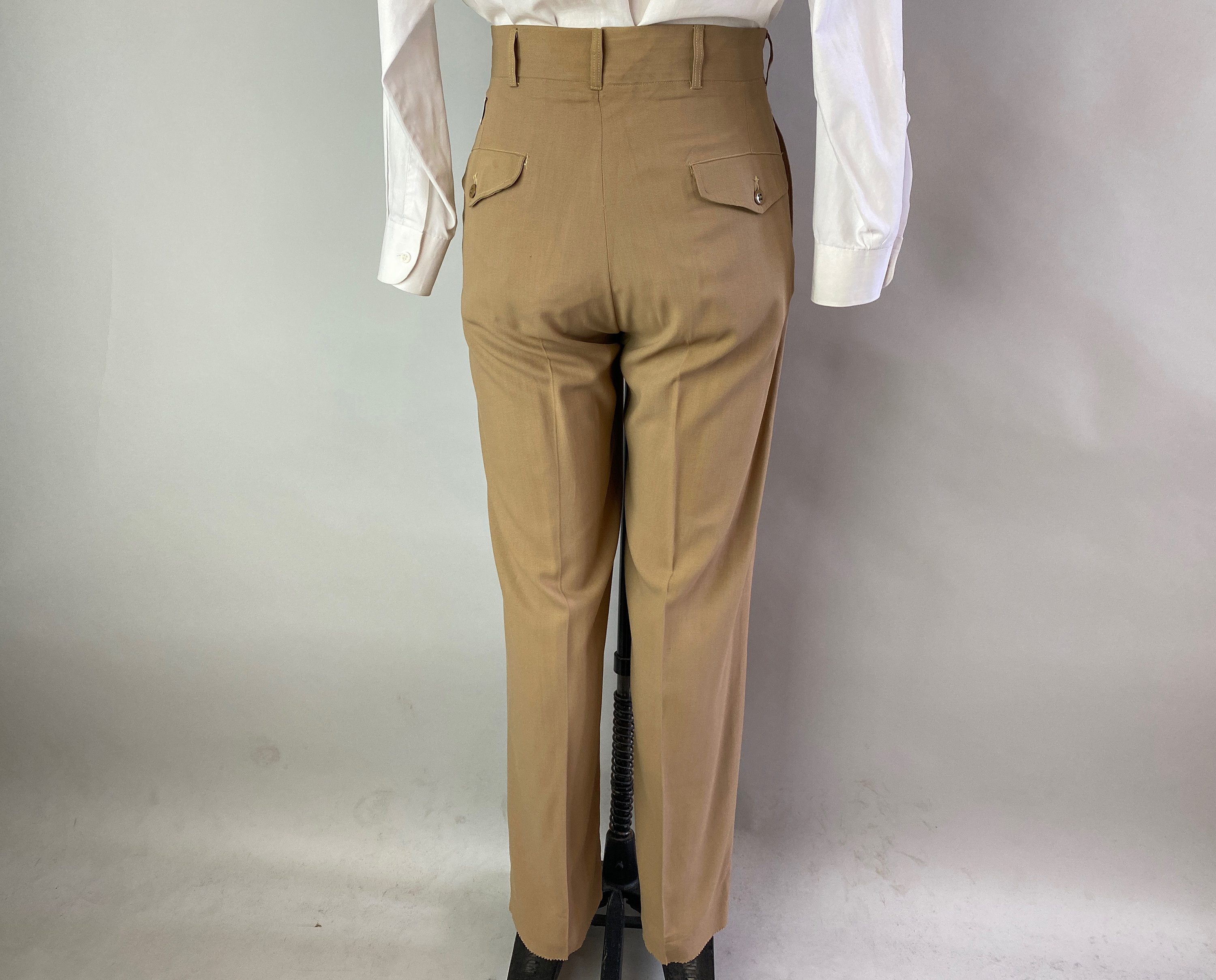 1950s Military Man Trousers | Vintage 50s Deadstock NWT