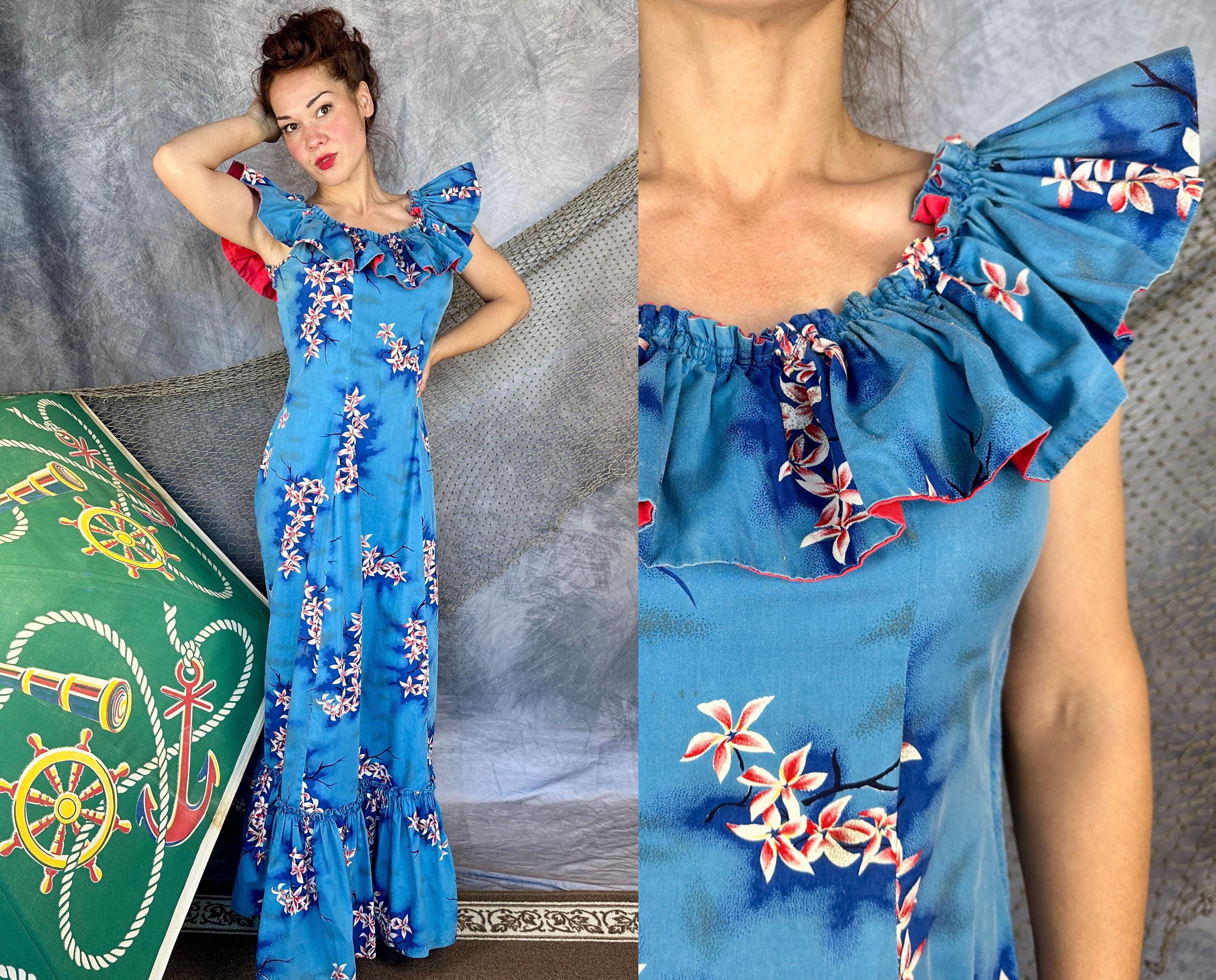 Hawaiian holoku - Etsy 日本