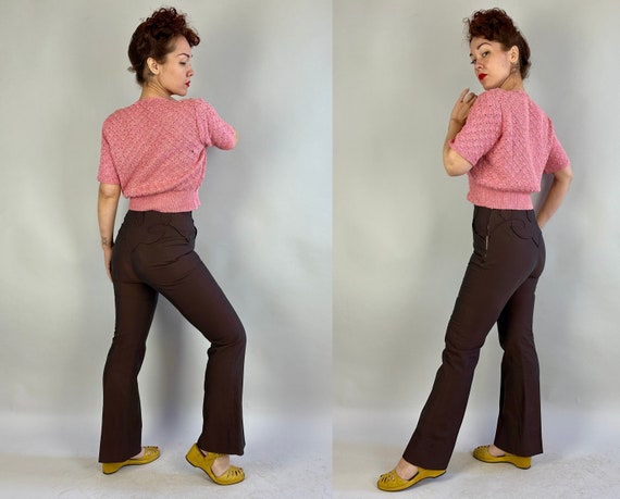 い*ん様 【50s】 vintage wide slacks talon zip Vintage Cotler Pants Size 26x29 Beige Nylon 70s Talon Zipper