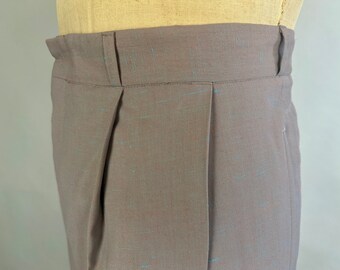 パンツ 1950s vintage England wool buggy Slacks 1950s Laid Back Slacks | Vintage 50s Grey on Gray Plaid