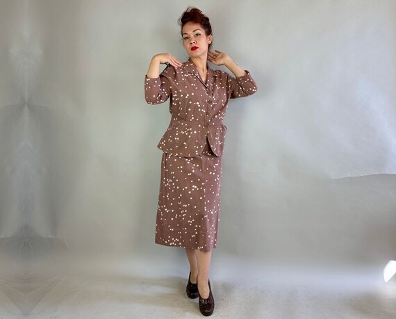 1940s Apple of the Eye Dress Set | Vintage 40s Fr… - image 4