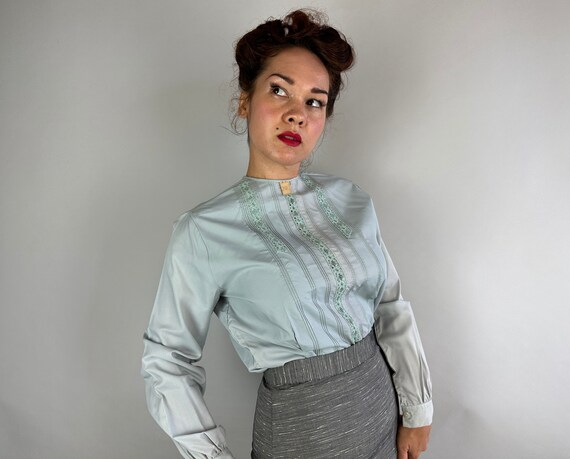 1950s Prim Proper and Practical Blouse | Vintage … - image 3