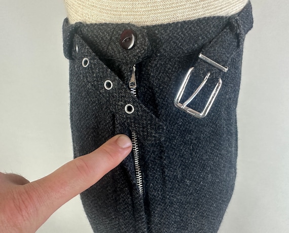Buy 1950s Terrific Two Piece Trousers | Vintage 50s Grey Wool Ladies  Cigarette Pants With High Waist Matching Belt and Side Zip | Extra Small XS  Online in India