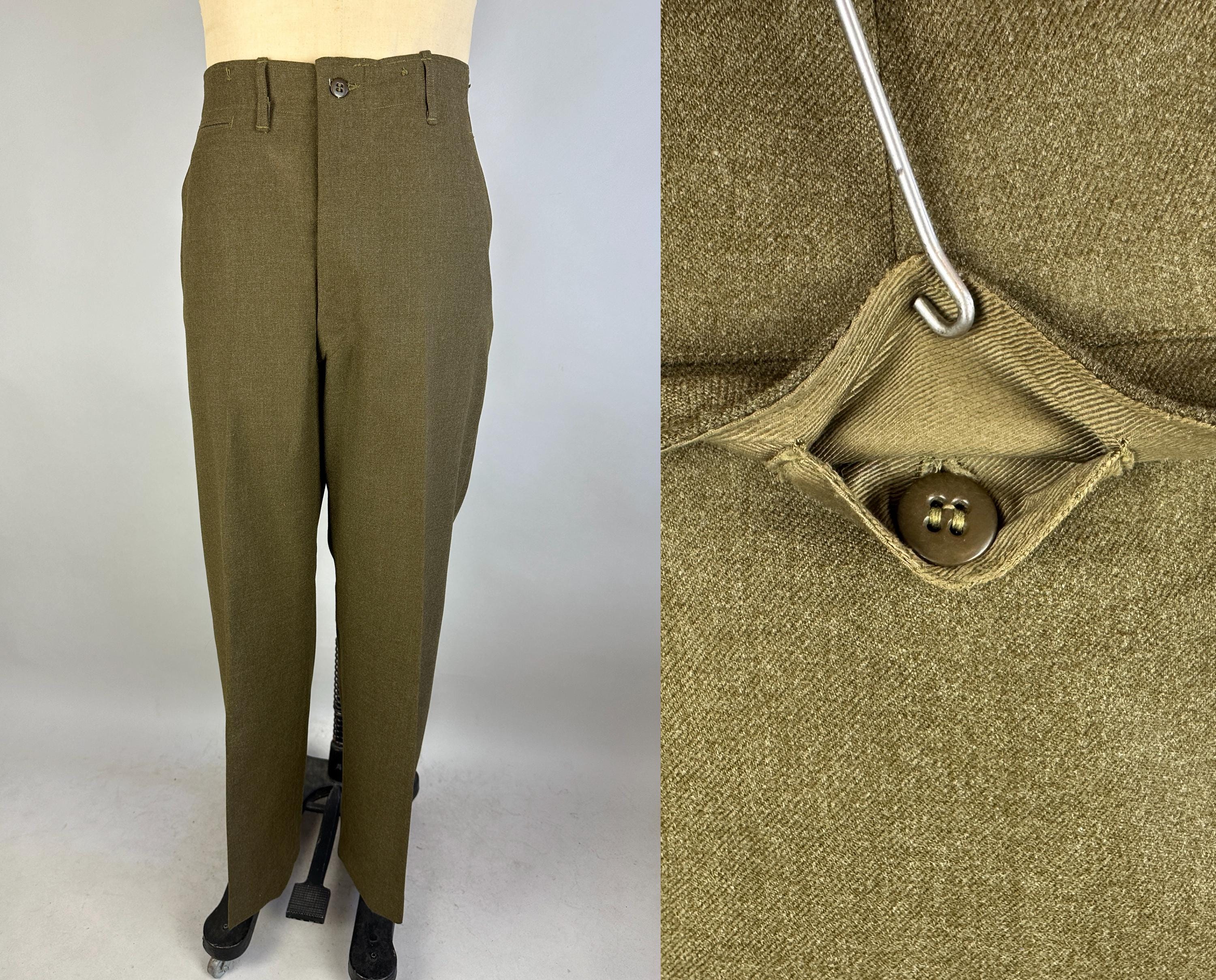 パンツ 1950s vintage England wool buggy Slacks パンツ 1950s vintage England wool buggy Slacks 1950s vintage