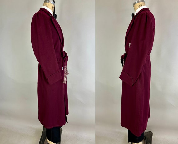 1930s Reginald's Royal Robe | Vintage 30s Burgund… - image 5