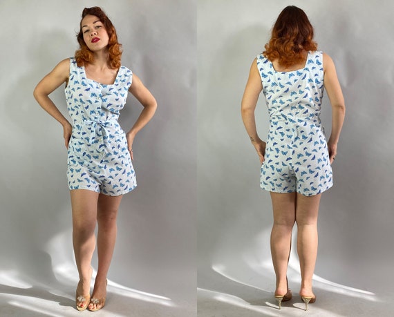 1940s Beautiful Butterflies Romper | Vintage 40s … - image 10