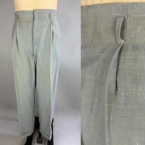 パンツ 50s us made wool slacks stripe Rockabilly Wool Blend Vintage Pants for Men for sale | eBay