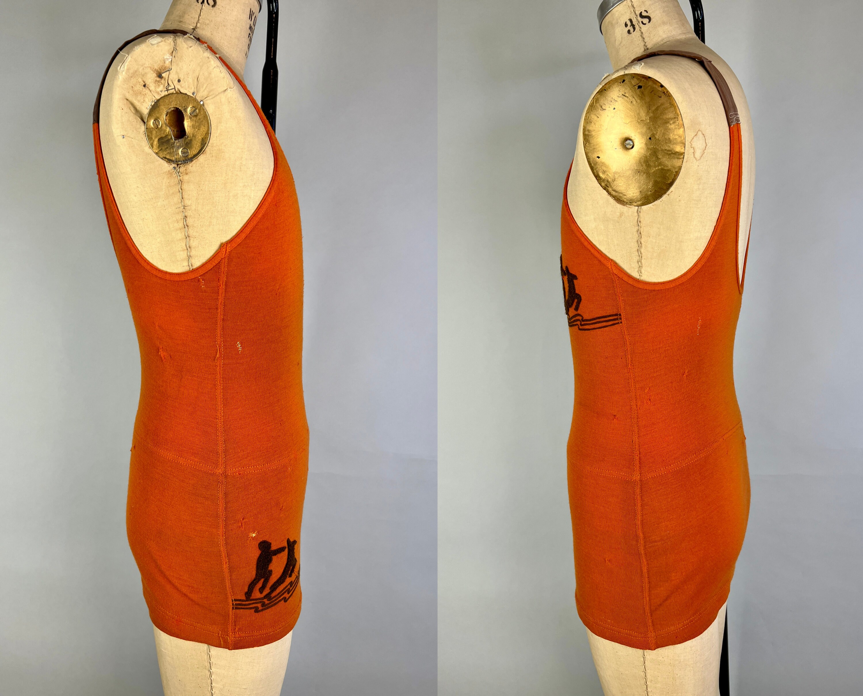 1920s Seaside Frolic Swimsuit Vintage 20s