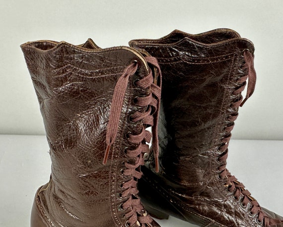 1800s Blessed Brown Boots | Vintage Antique Victo… - image 7