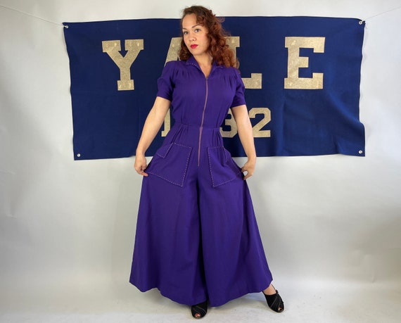 1930s Jump for Joy Jumpsuit! | Vintage 30s Royal … - image 8