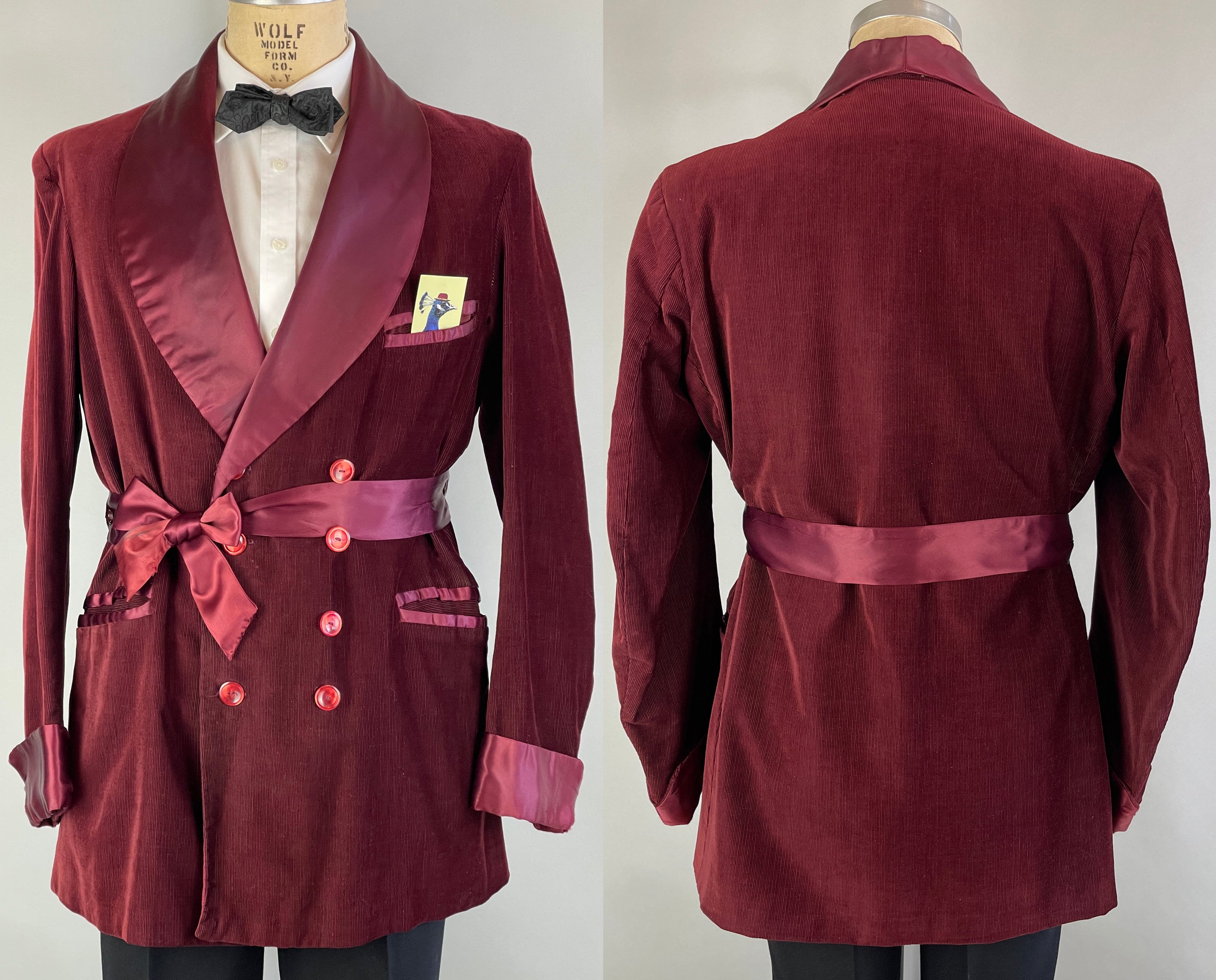 Corduroy smoking jacket new arrivals