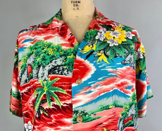 1950s Lava Lake Shirt | Vintage 50s Hawaiian Shor… - image 3