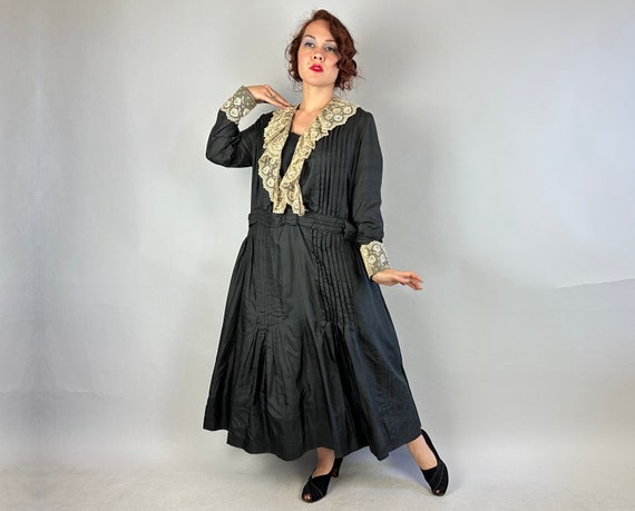 1910s Wandering Widow Dress  | Antique Vintage Ed… - image 4