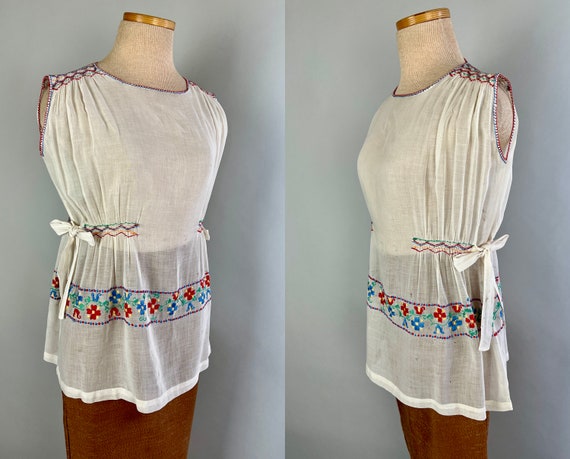 1930s Creative Crafts Peasant Blouse | Vintage 30… - image 2