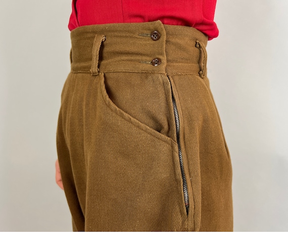 1940s Jaunty Janet Jodhpurs | Vintage 40s Caramel Brown Wool 1940s Jaunty Janet Jodhpurs | Vintage 40s Caramel Brown Wool