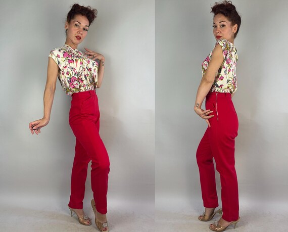 1950s Mama Mia Spicy Cigarette Pants | Vintage 50… - image 8