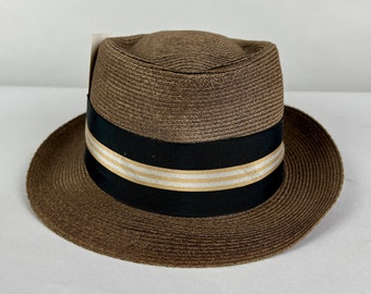 Vintage cavanagh straw hat Milan 7 1/2