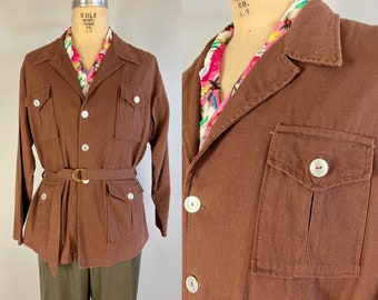 ジャケット・アウター 40s vintage coat 1940s Adventure Time Jacket | Vintage 40s Russet Brown