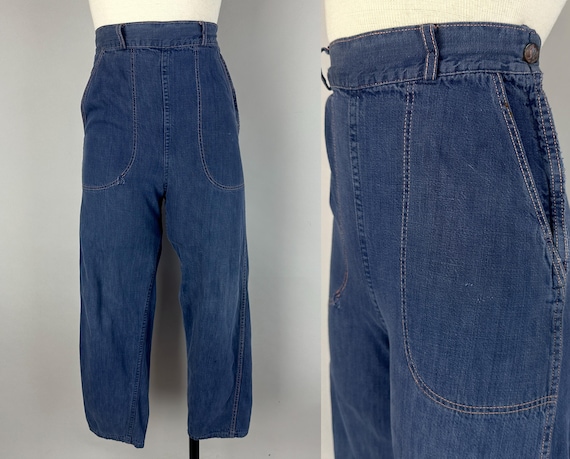 Vintage pants 1940s denim - Gem Vintage pants 1940s denim - Gem