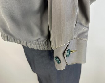 1950s Ready to Rock Ricky Jacket | Vintage 50s Stone Grey