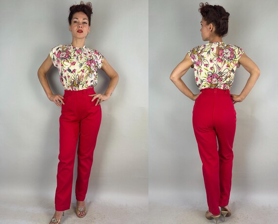 1950s Mama Mia Spicy Cigarette Pants | Vintage 50… - image 9