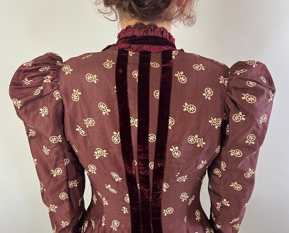 1800s Distinguished Dickensian Dress Ensemble | V… - image 5