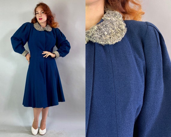 1930s Proud Princess Coat | Vintage 30s Midnight B