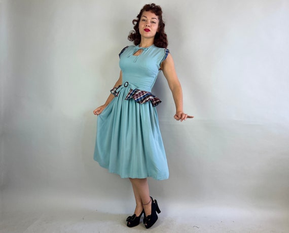 1940s Robin's Easter Best Dress | Vintage 40s Bir… - image 3