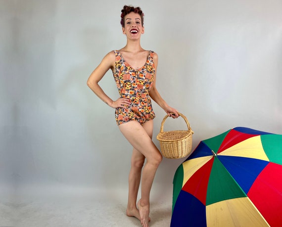 1950s Modernist Millie Bathing Suit | Vintage 50s… - image 2