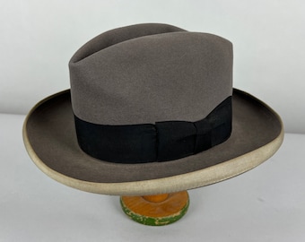 1950s Plumb Dandy Fedora | Vintage 50s Espresso Brown 'royal