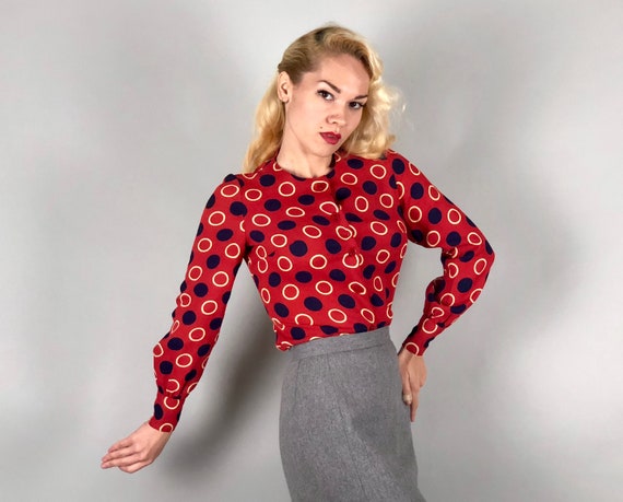1960s Puff Sleeves Blouse | Vintage Great 60s Does
