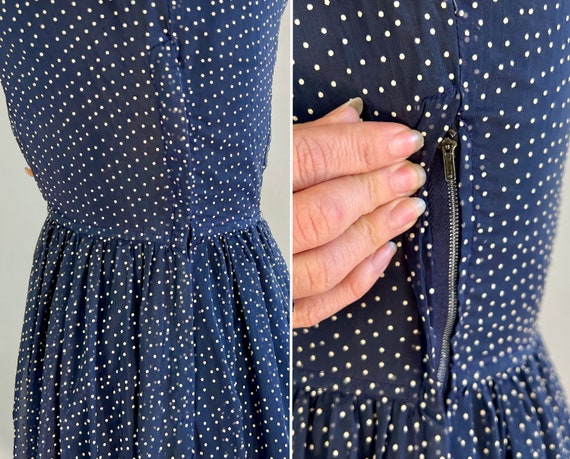 1940s Polka Dot Perfection Dress | Vintage 40s Na… - image 10