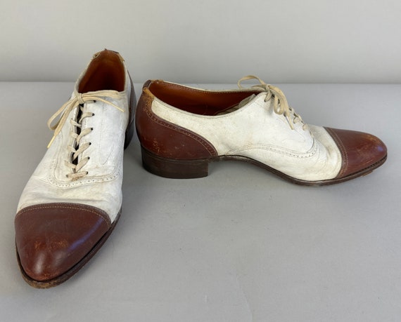 1930s Spectacular Spectator Shoes | Vintage 30s T… - image 3