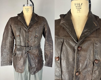 1930s Collegiate Cool Blazer | Vintage 30s Wool University Jacket