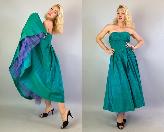 1950s "I.Magnin" Party Dress | Vintage 50s Iridesc