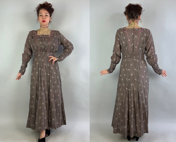 1910s Circled in Silk Dress | Antique Vintage Edw… - image 9