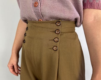 1930s Darling Dietrich Trousers | Vintage 30s Cedar Wool 1930s Darling Dietrich Trousers | Vintage 30s Cedar Wool