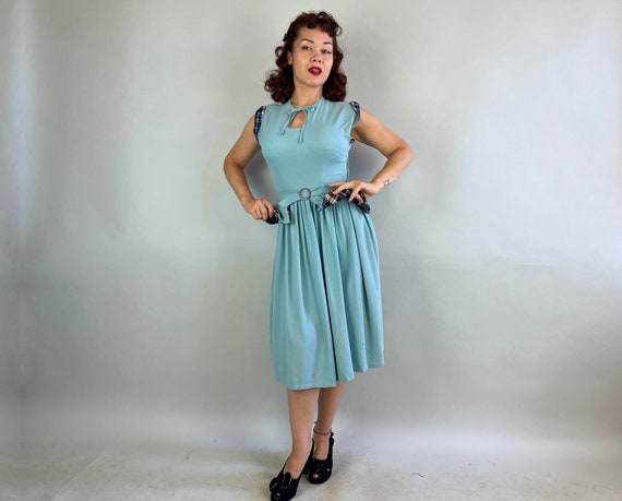 1940s Robin's Easter Best Dress | Vintage 40s Bir… - image 5