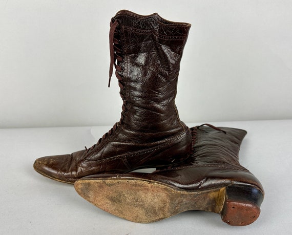 1800s Blessed Brown Boots | Vintage Antique Victo… - image 8