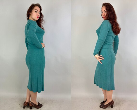 vintage literary knit long dress