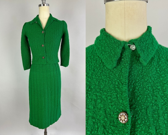 1930s Vexing Vixen Knit Set | Vintage 30s Kelly G… - image 1