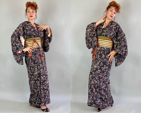 1950s Kimono Kitsuke | Vintage 50s Five Piece Tra… - image 6