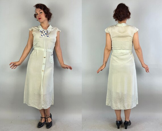 1930s Mint Julep Dress | Vintage 30s Palest Green… - image 9