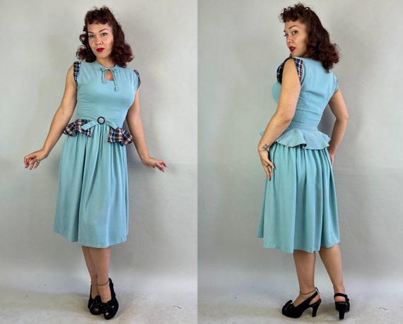 1940s Robin's Easter Best Dress | Vintage 40s Bir… - image 9