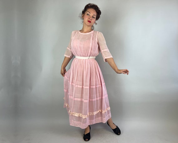 1800s Pretty in Pink Dress Ensemble | Antique Vic… - image 4