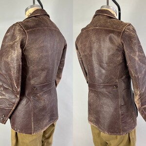 Vtg 40’s Tailored Button Wiggle Brown Jacket Fit