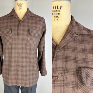 1940s Check Shirt - Etsy