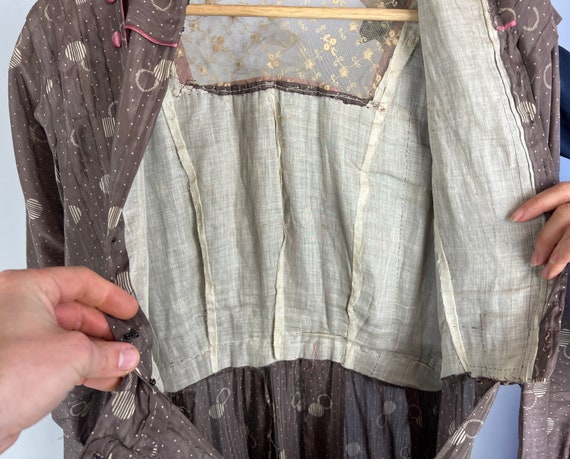 1910s Circled in Silk Dress | Antique Vintage Edw… - image 10