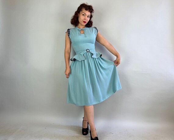 1940s Robin's Easter Best Dress | Vintage 40s Bir… - image 2