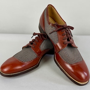 Vintage Knapp Mens Size 10.5 D Steel-Toe Dress Work Shoes Brown Leather Lace-Ups knapp shoes products for sale | eBay main image 2